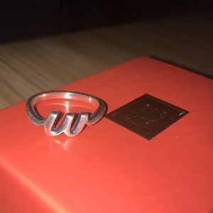 James Avery “W” Initial Ring Sterling Silver